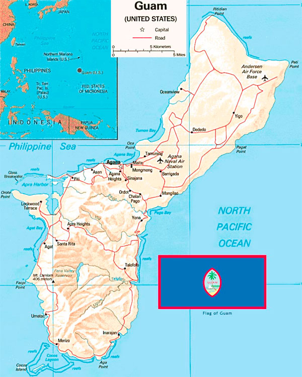 Guam Map