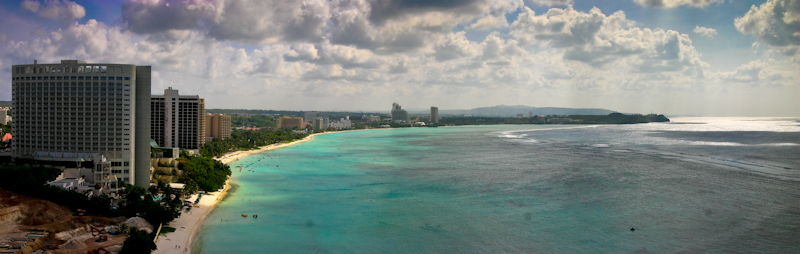 Looking south over Tumon Bay